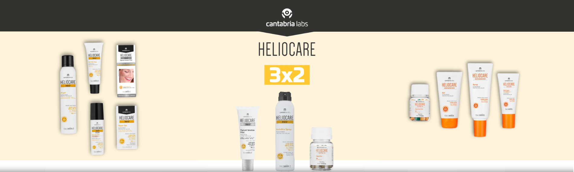 Banner de promoción de la marca Heliocare